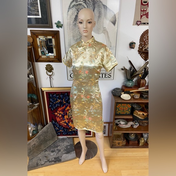 Dragons & Phoenix Mandarin Chinese Dress - Picture 13 of 15